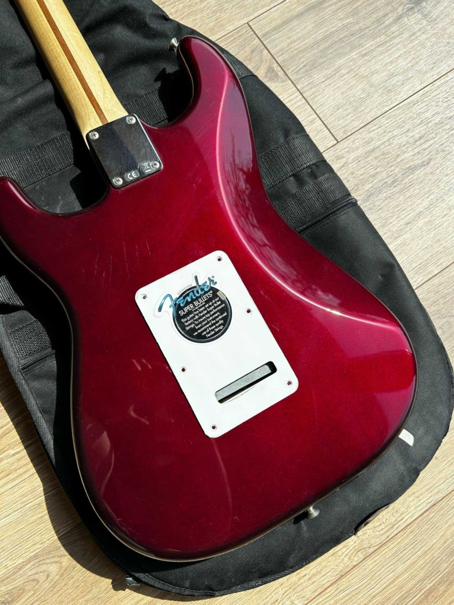 Fender Strat MIM 2008 Burgundy Jednoczęściowy Klon! Super Stan + dodat