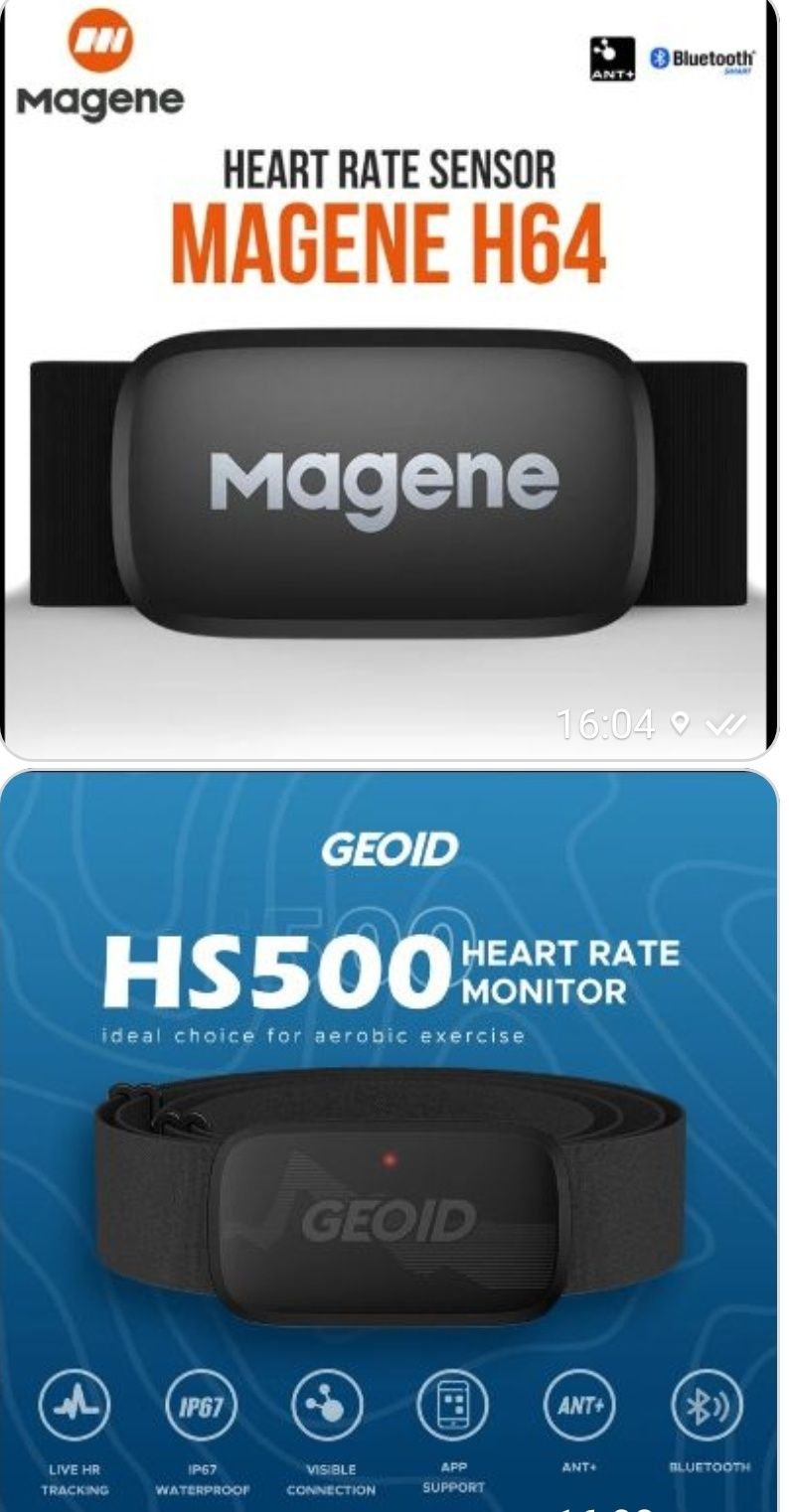 Сердечный ритм Geoid HS 500 Magene H64 Coospo H808S