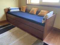 Sofá cama elevatória 190x 80