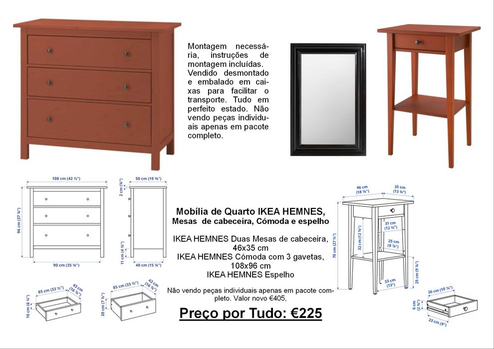 Mobília de sala de jantar e vários.