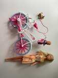 Zestaw Lalka Barbie z rowerem oraz akcesoriami