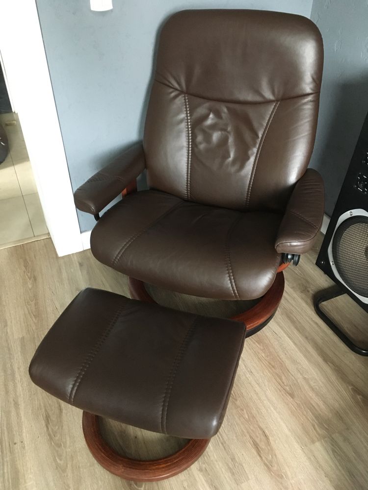 Ekornes Stressless Consul fotel z podnóżkiem jak nowy !