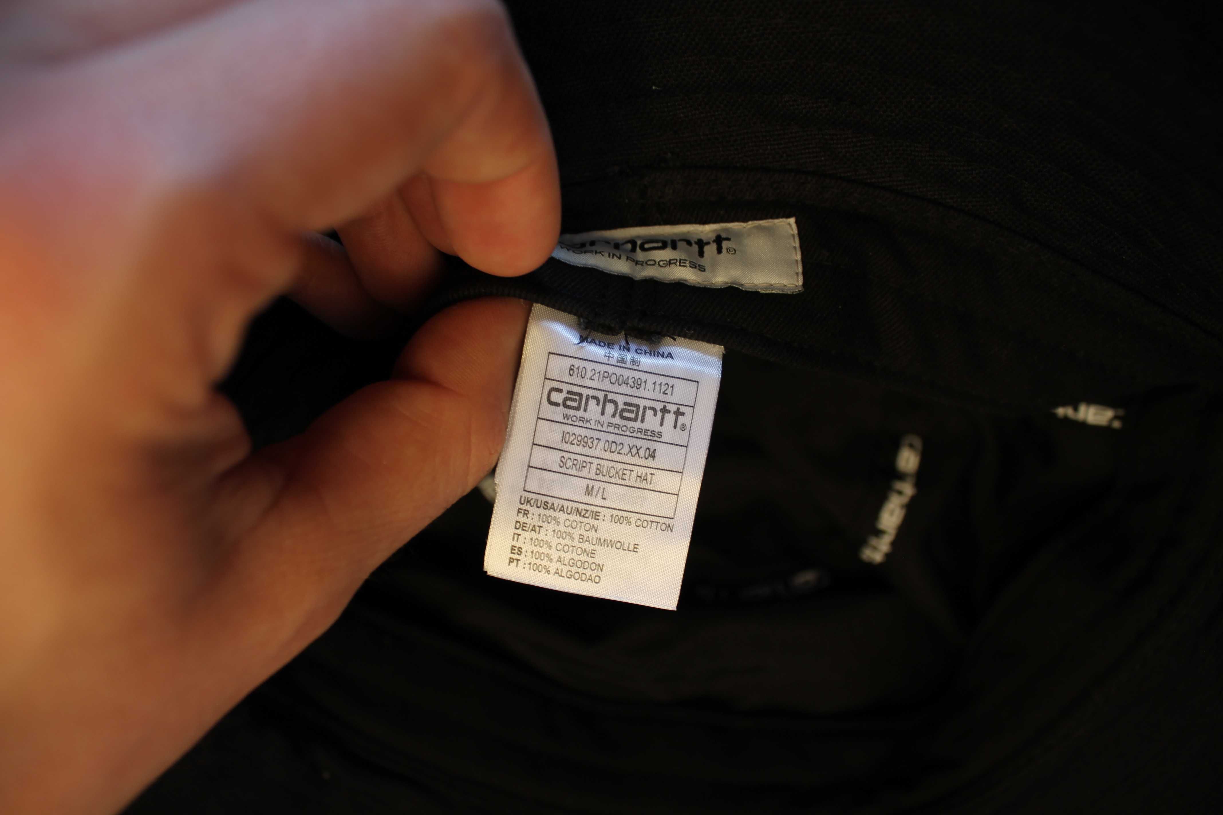 унисекс взрослая панама carhartt script bucket размер M/L