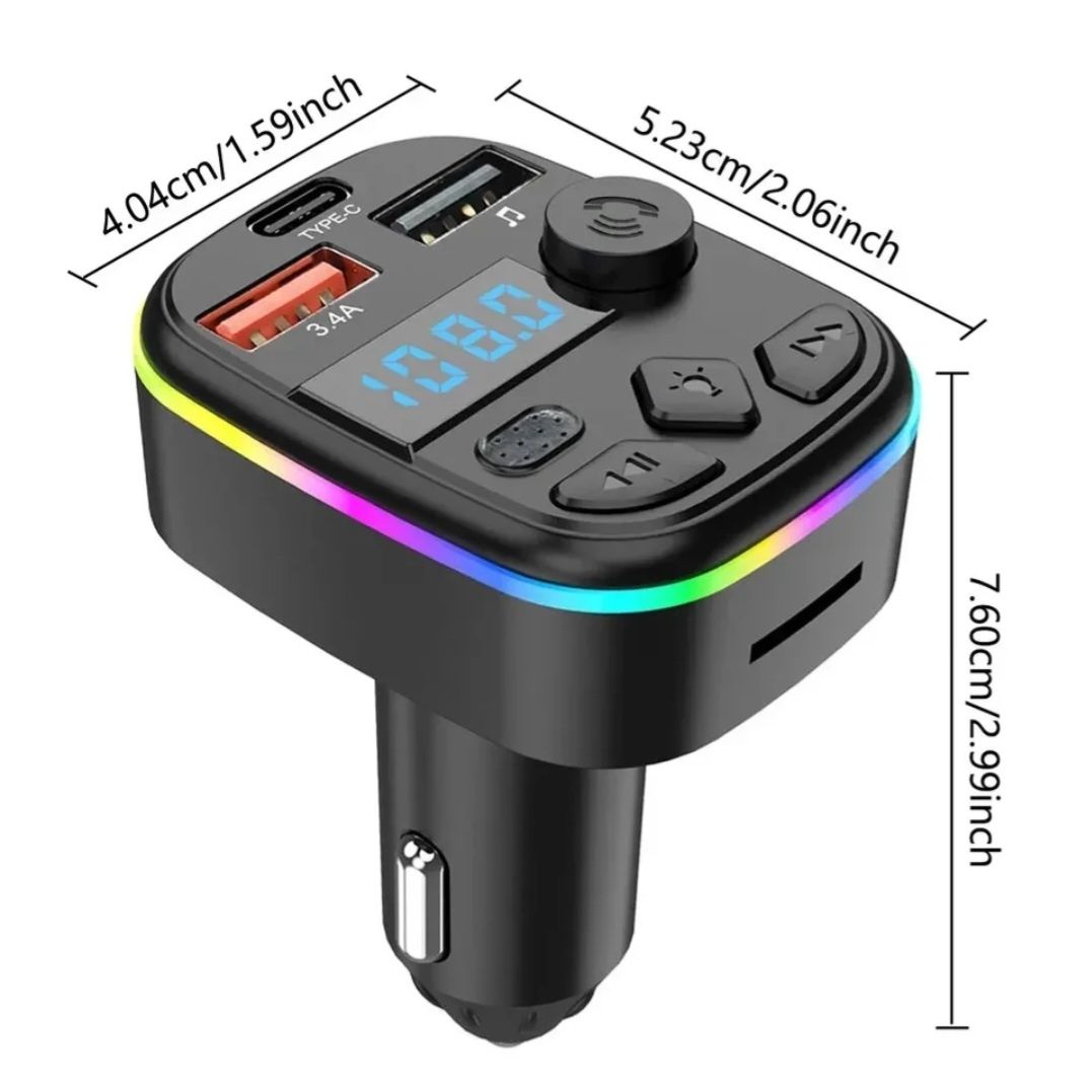 Transmiter samochodowy Bluetooth FM odtwarzania muzyki audio mp3