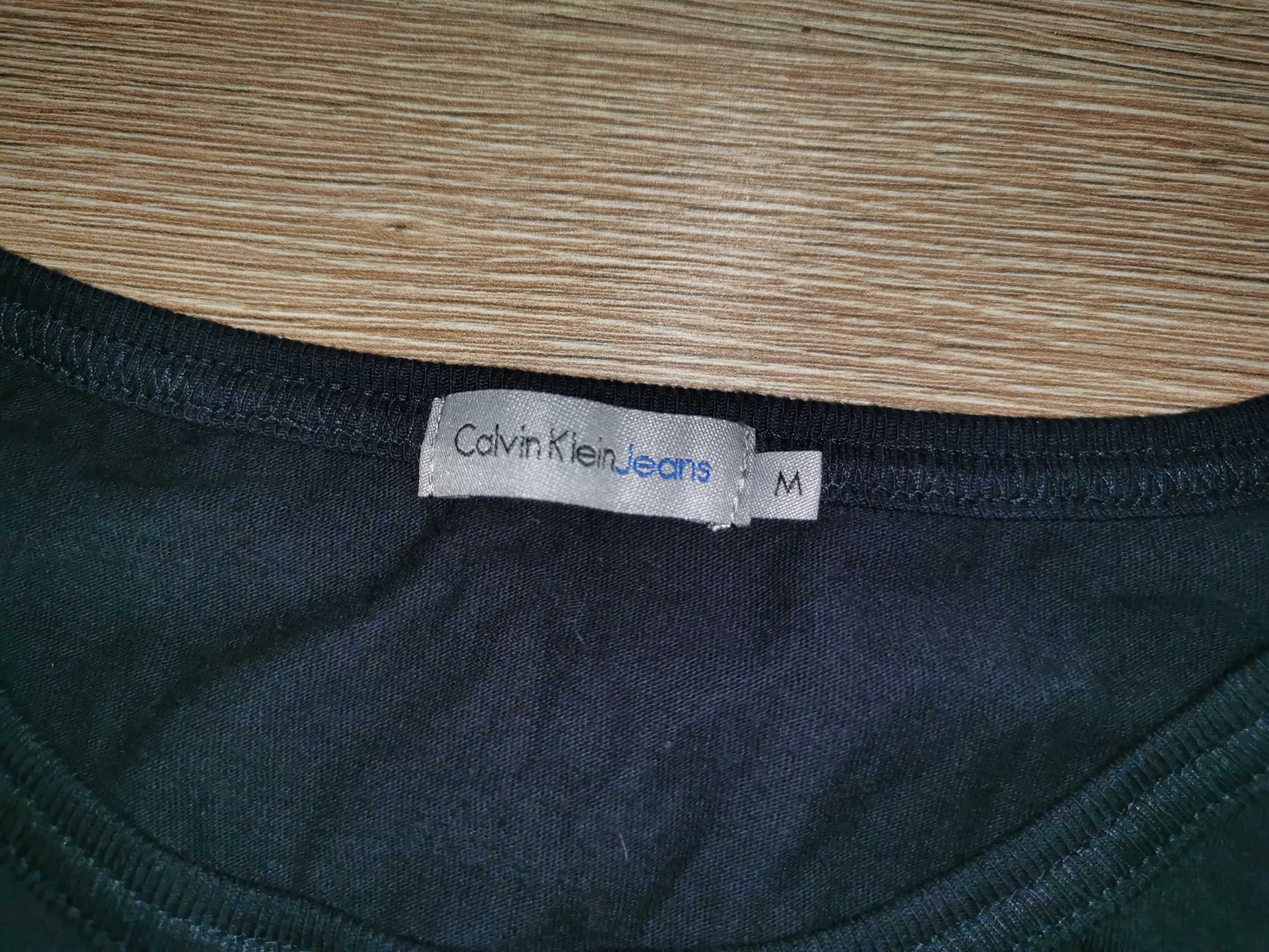 Bluza męska Calvin Klein czarna logo na ramionach