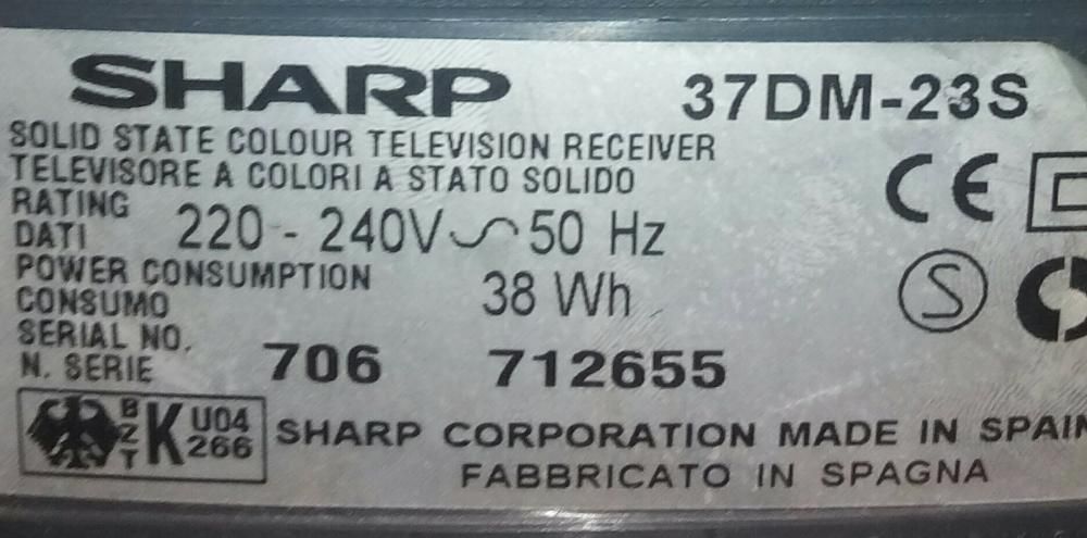 Televisão Sharp sem comando