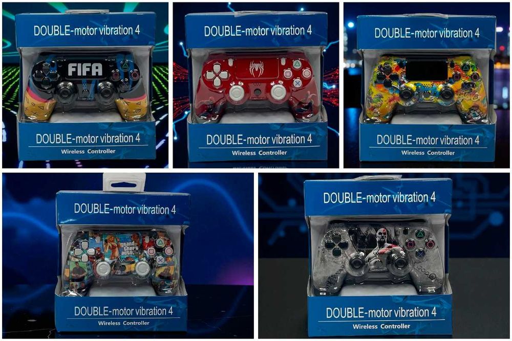 Бездротовий джойстик для PS4 з принтами 5 видів, Bluetooth джойстик