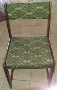 Krzesło lite drewno solidne tapicerowane