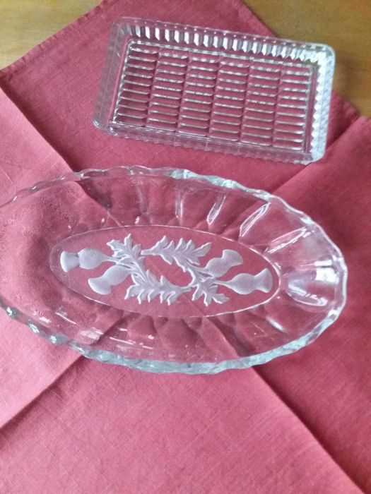 Patera owalna ze szkła - 25x14