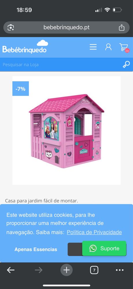 Casa de jardim Barbie - Criança