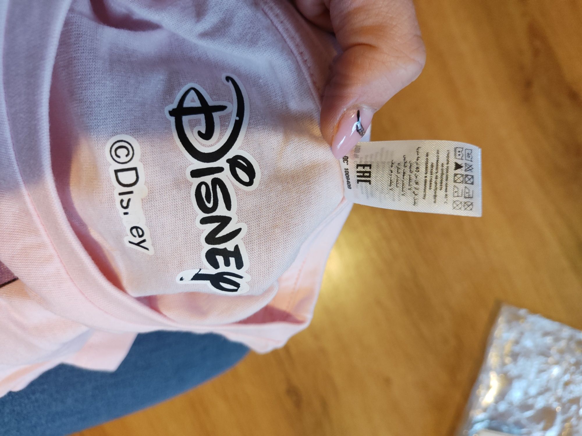 Koszulka t-shirt dla dziewczynki różowa Stitch Disney NOWA rozm. 104