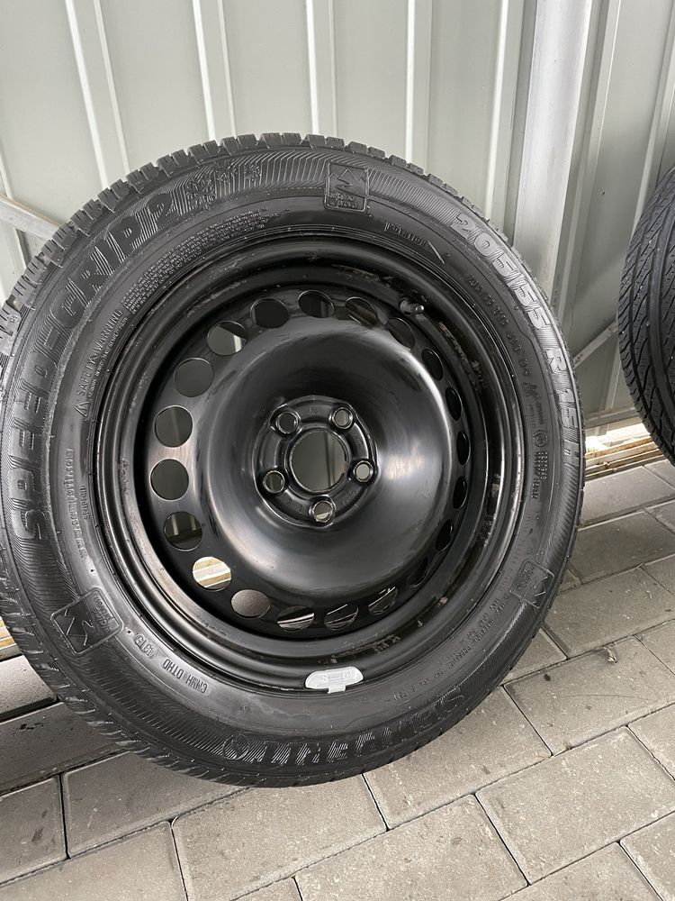 Koła Felgi Stalowe 5x100 VW 6,5x15 Et34 Opony 205/55/15 Golf Jetta A1