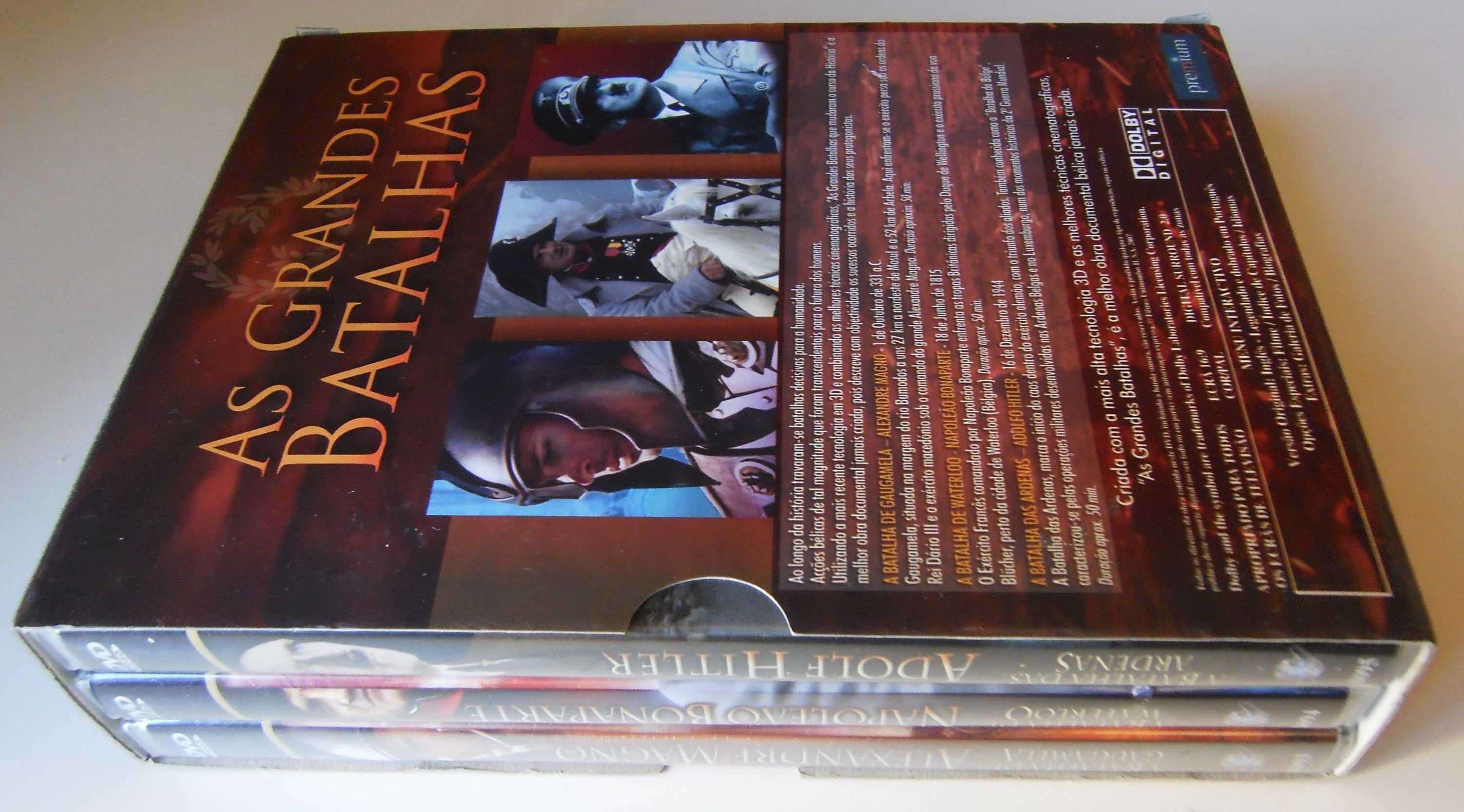 Pack 3 DVD-As Grandes Batalhas-Recreações Históricas-Português