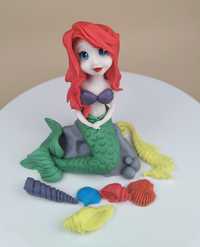 Syrenka Arielka - figurka na tort