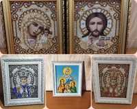 Продам иконы вышитые чешским бисером