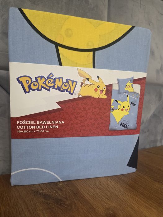 Pościel dla dzieci 160x200 pokemon nowa