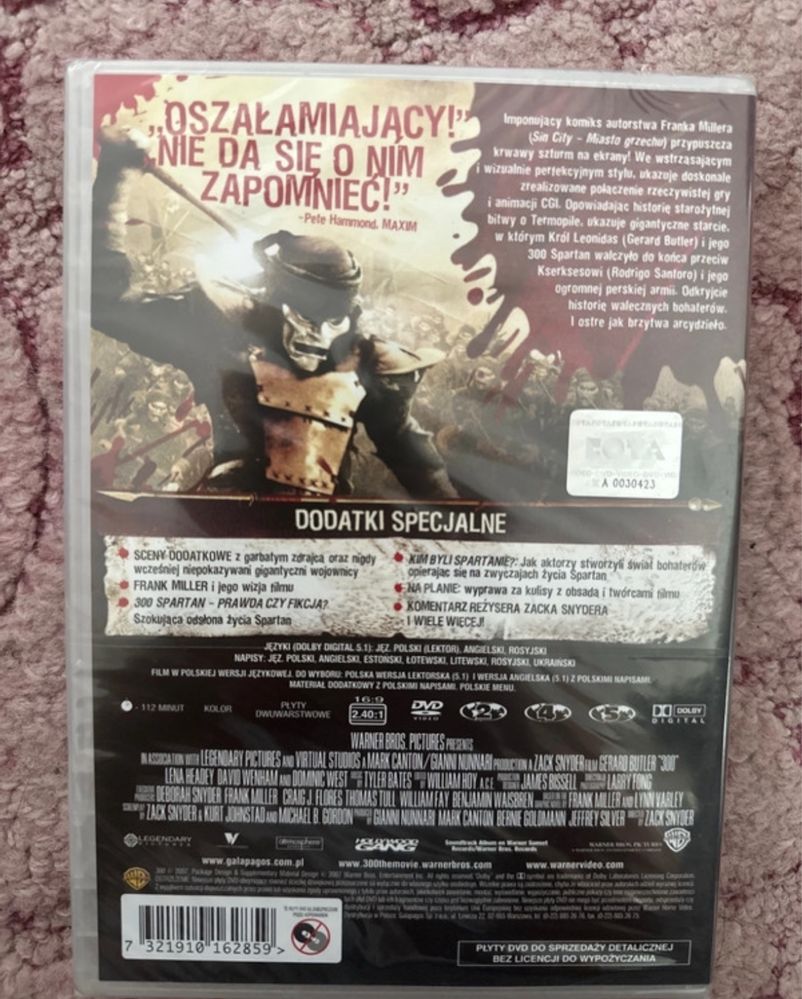300 film DVD edycja specjalna 2 płyty