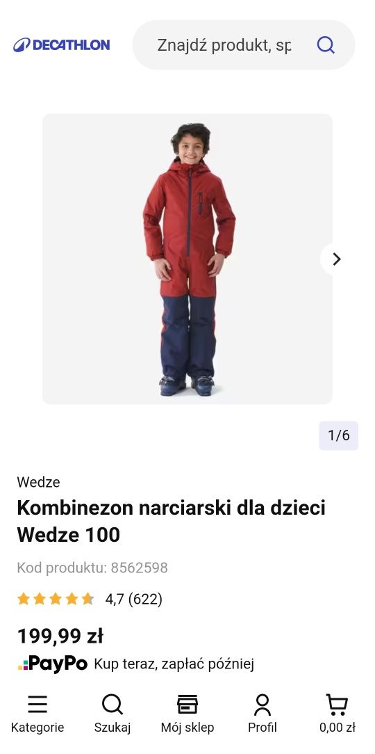 Nowy kombinezon narciarski decathlon