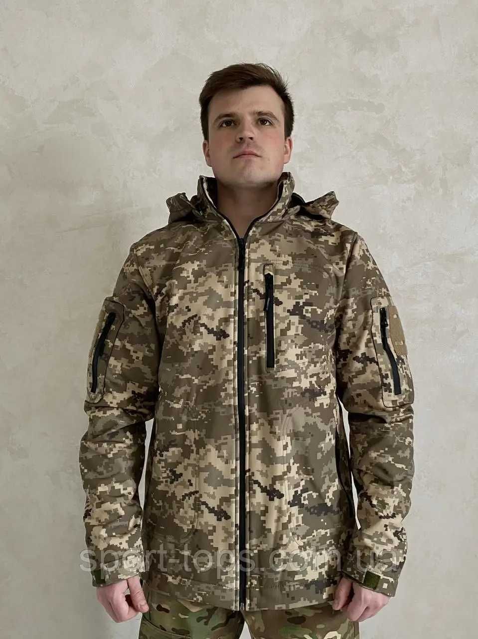 Куртка військова SQUAD Tactical SoftShell піксель