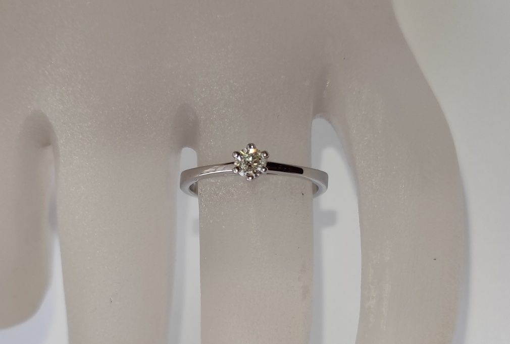 Золотое кольцо с бриллиантом 0,20 карат Для предложения/помолвки NEW