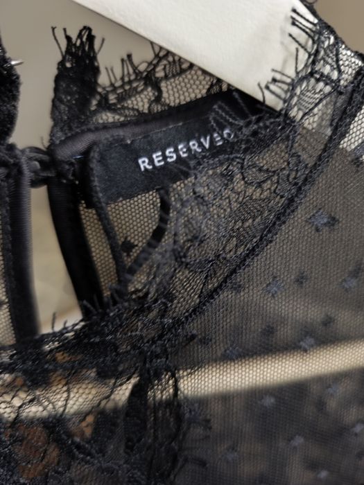 Koronkowy top bluzka na długi rękaw nowa goth witch