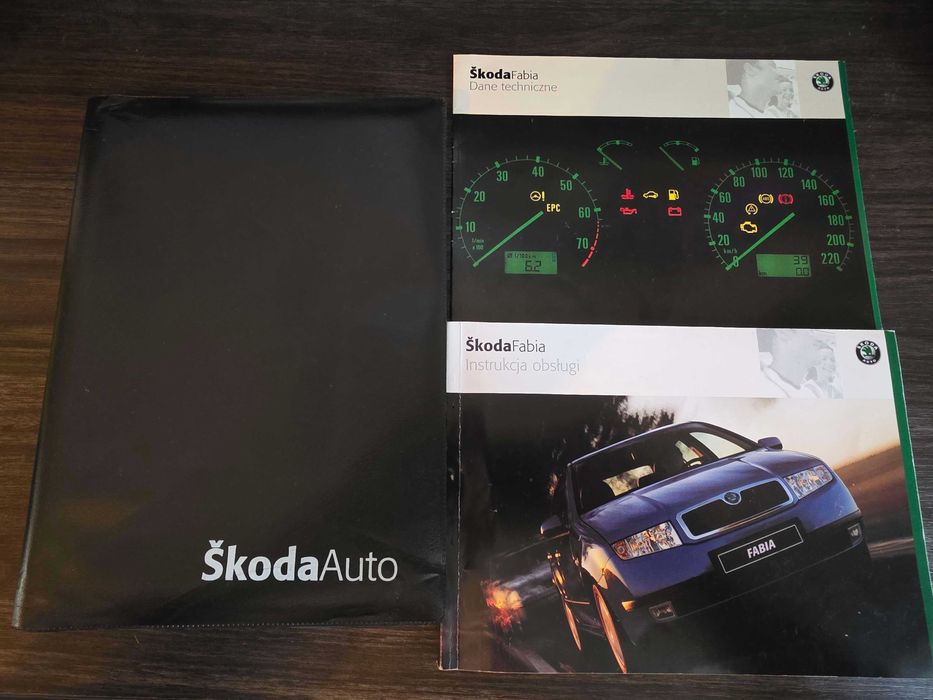 Skoda Fabia 1 Instrukcja Obsługi Dane Techniczne Etui Komplet 2001