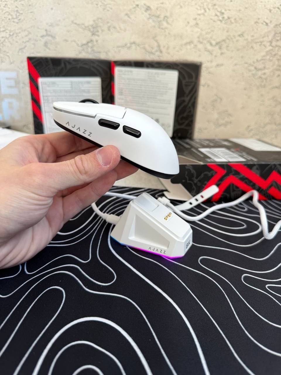 МЕГА РОЗПРОДАЖ! Ігрова мишка AJAZZ AJ159 Pro/White/Black