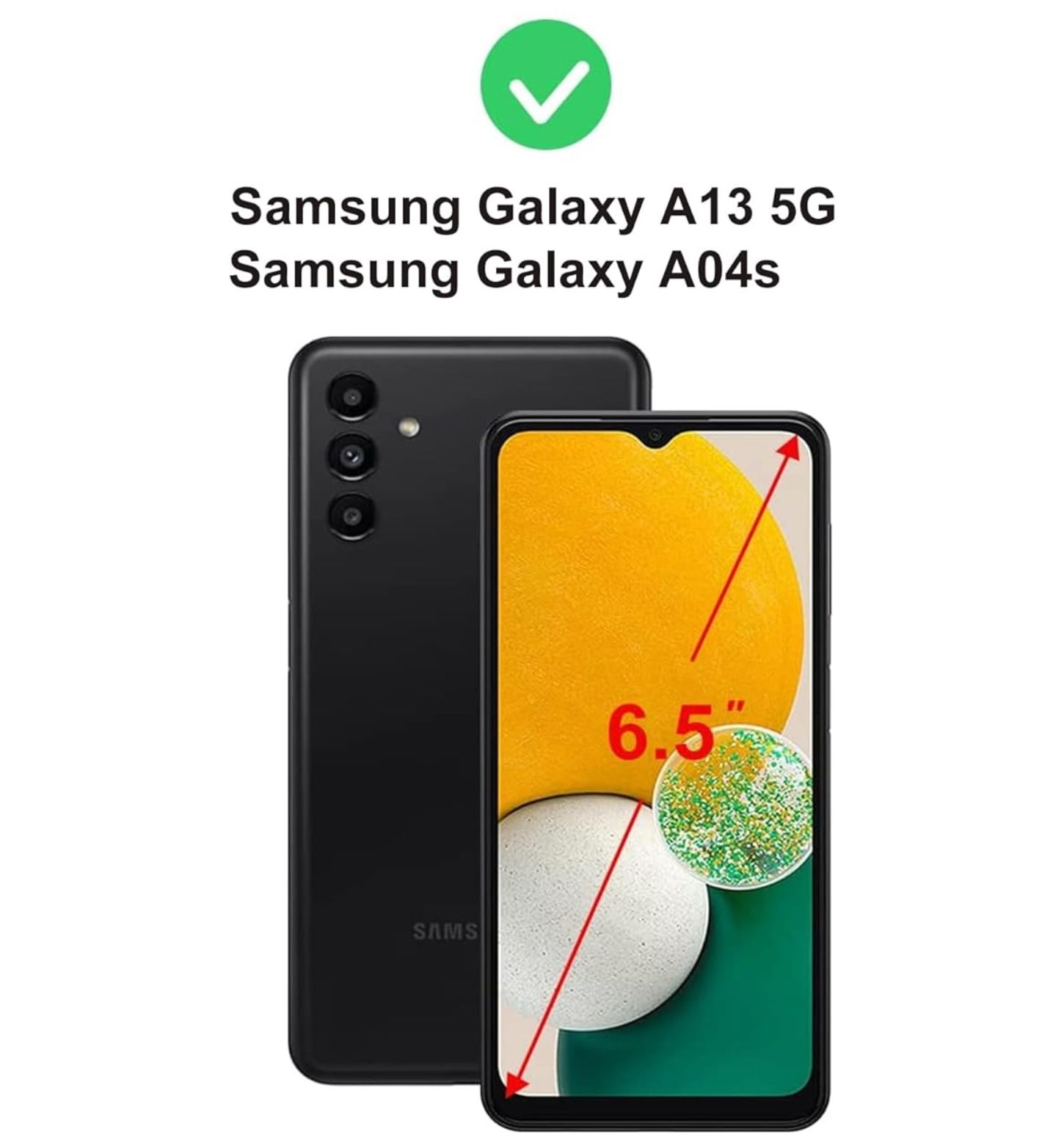 Etui Z Klapką Samsung Galaxy A 13 5G / A04S Czarne Case Obudowa Vakoo