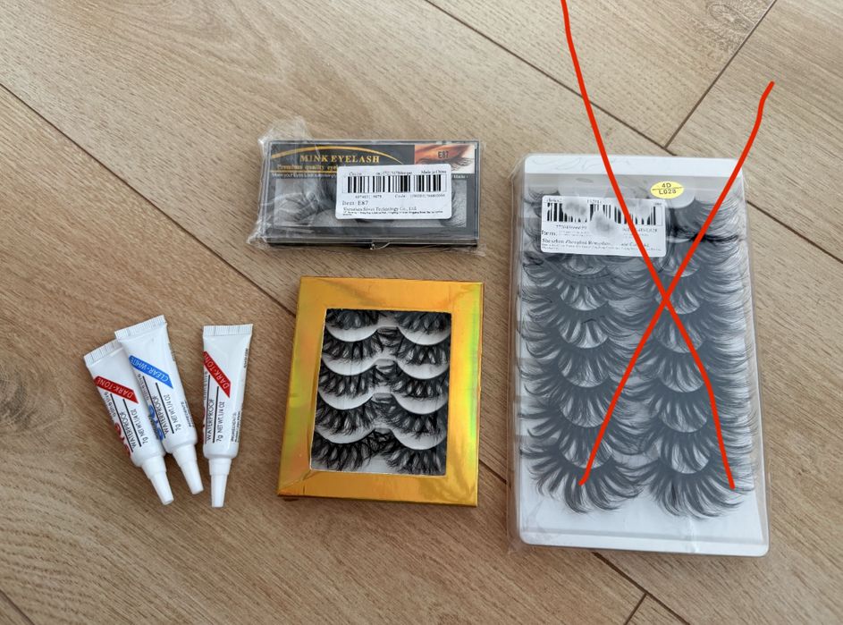 Накладные ресницы + клей