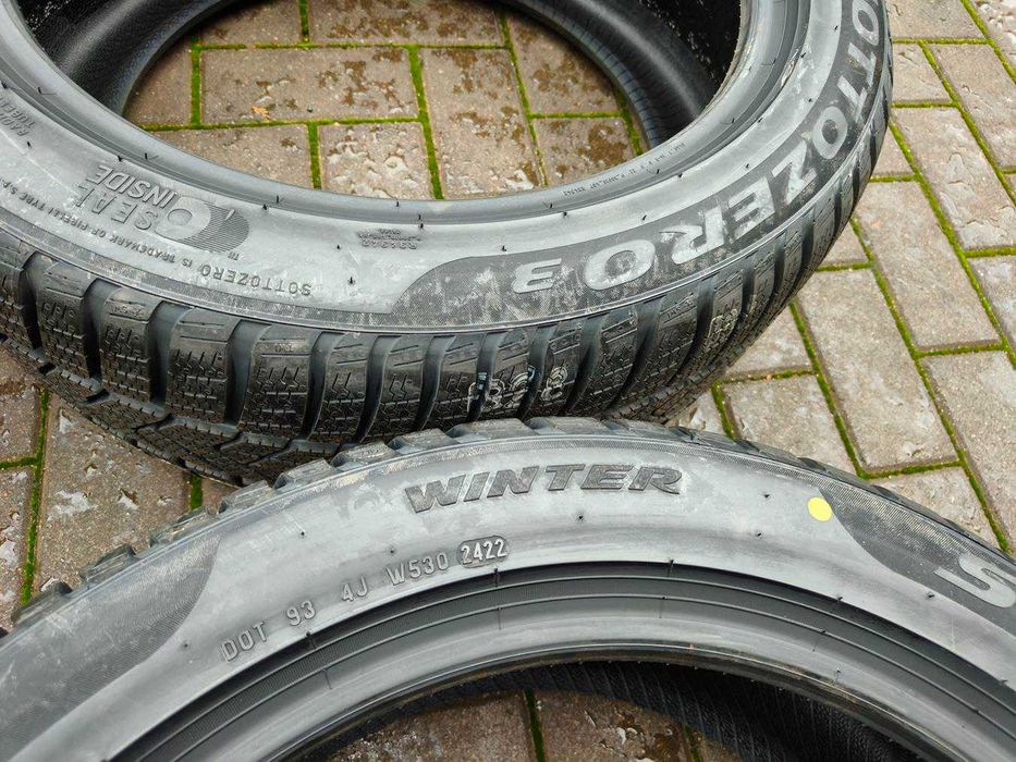 245/45 96V R18 PIRELLI Sottozero3 SEAL NOWE 8mm 2022r Zimowe Opony 4SZ