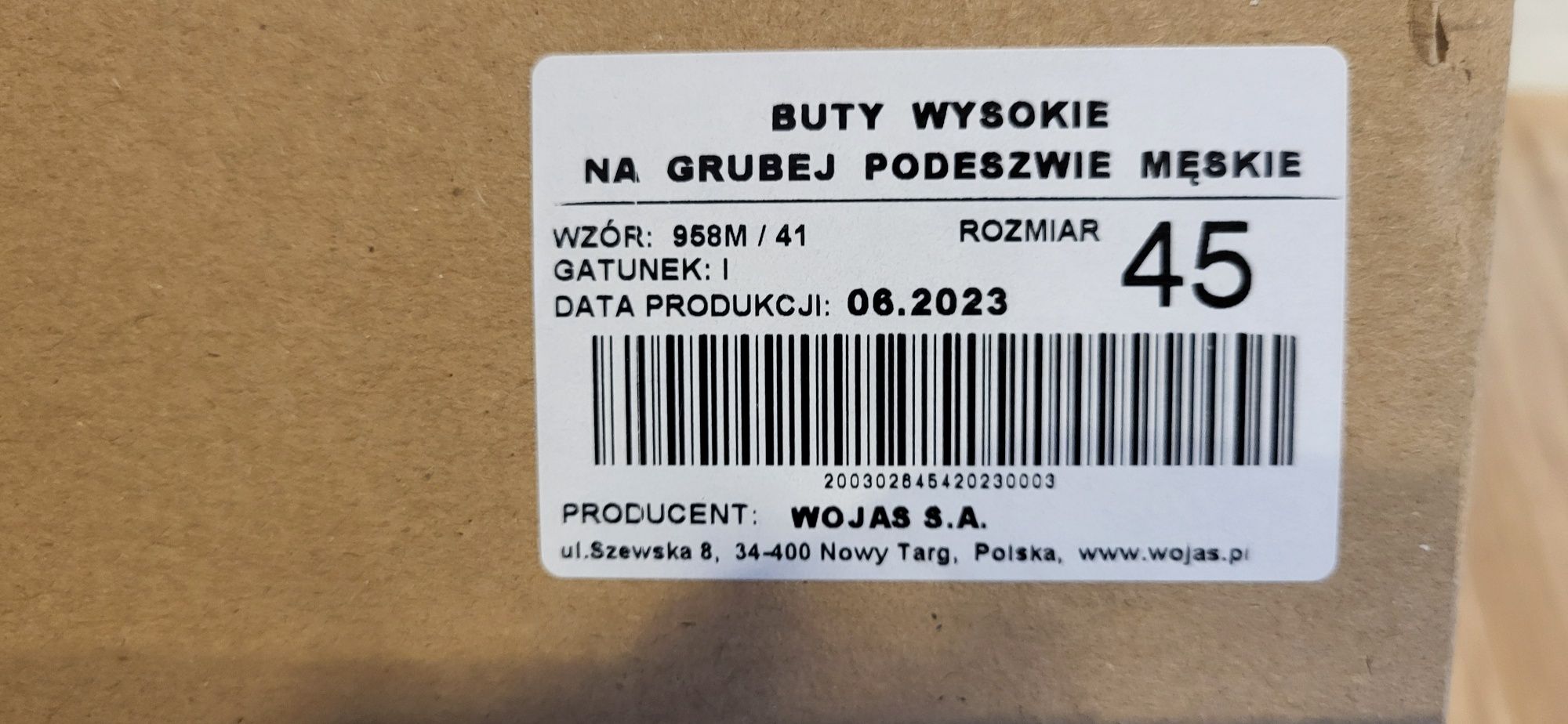 Buty Wojas 45 taktyczne