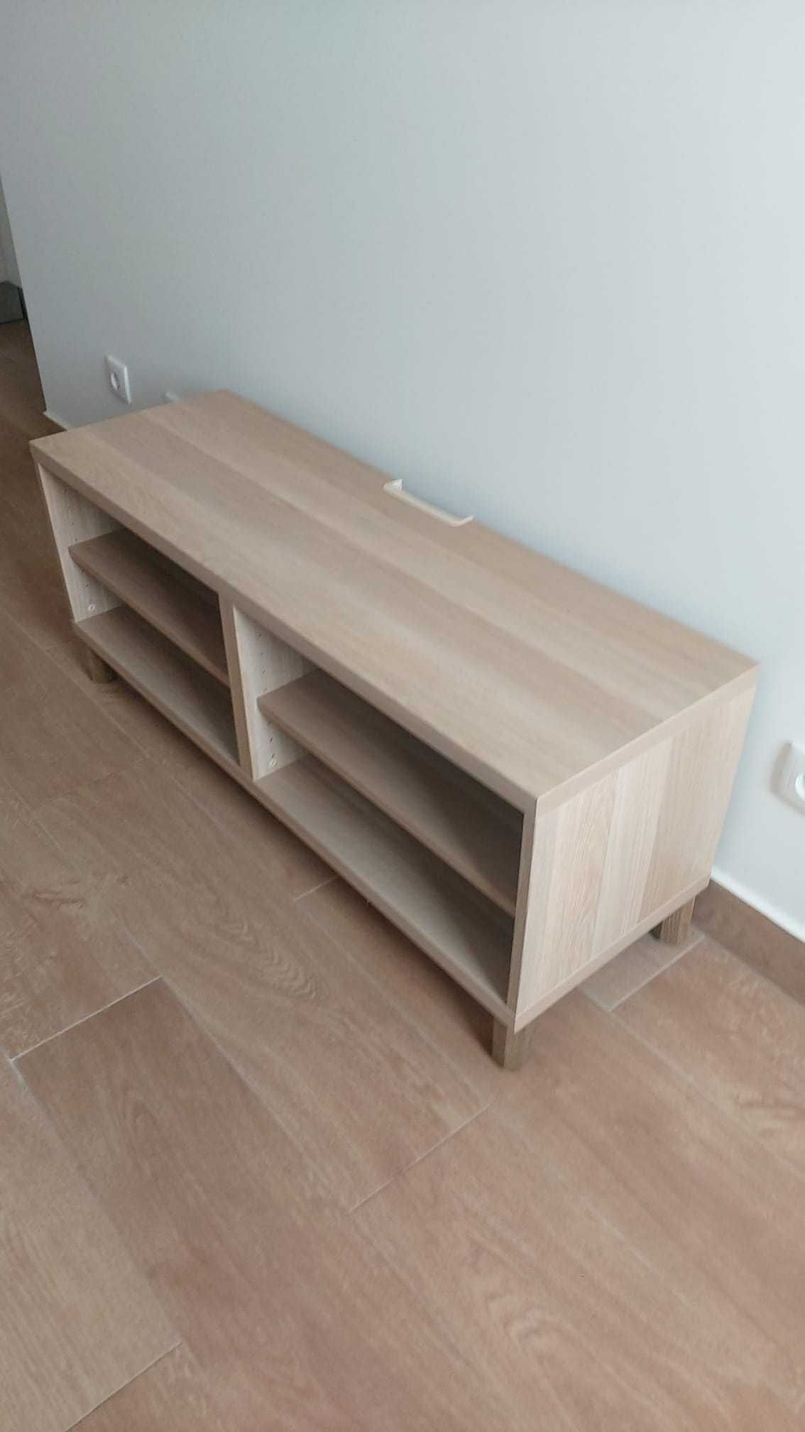 Móvel de Sala Minimalista em Madeira Clara – Simples, Funcional!
