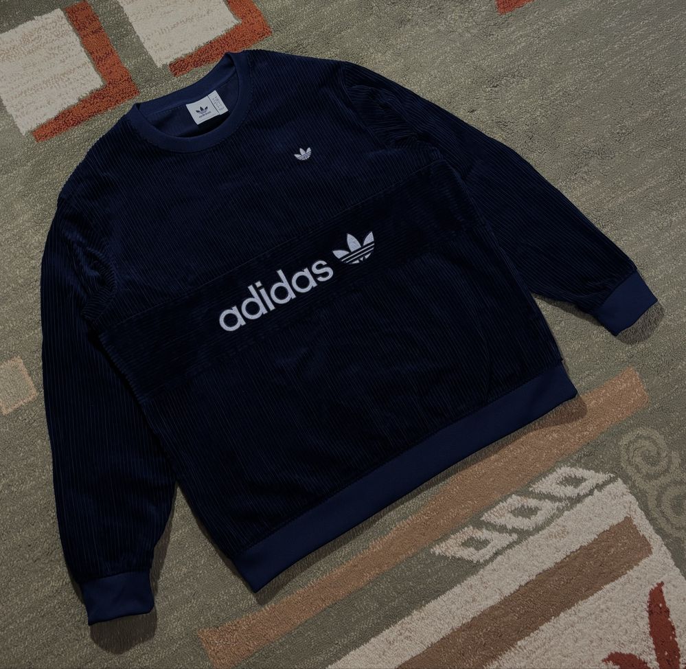 Світшот Adidas | Вельветова кофта | Адідас оригінал | Чоловіча жіноча