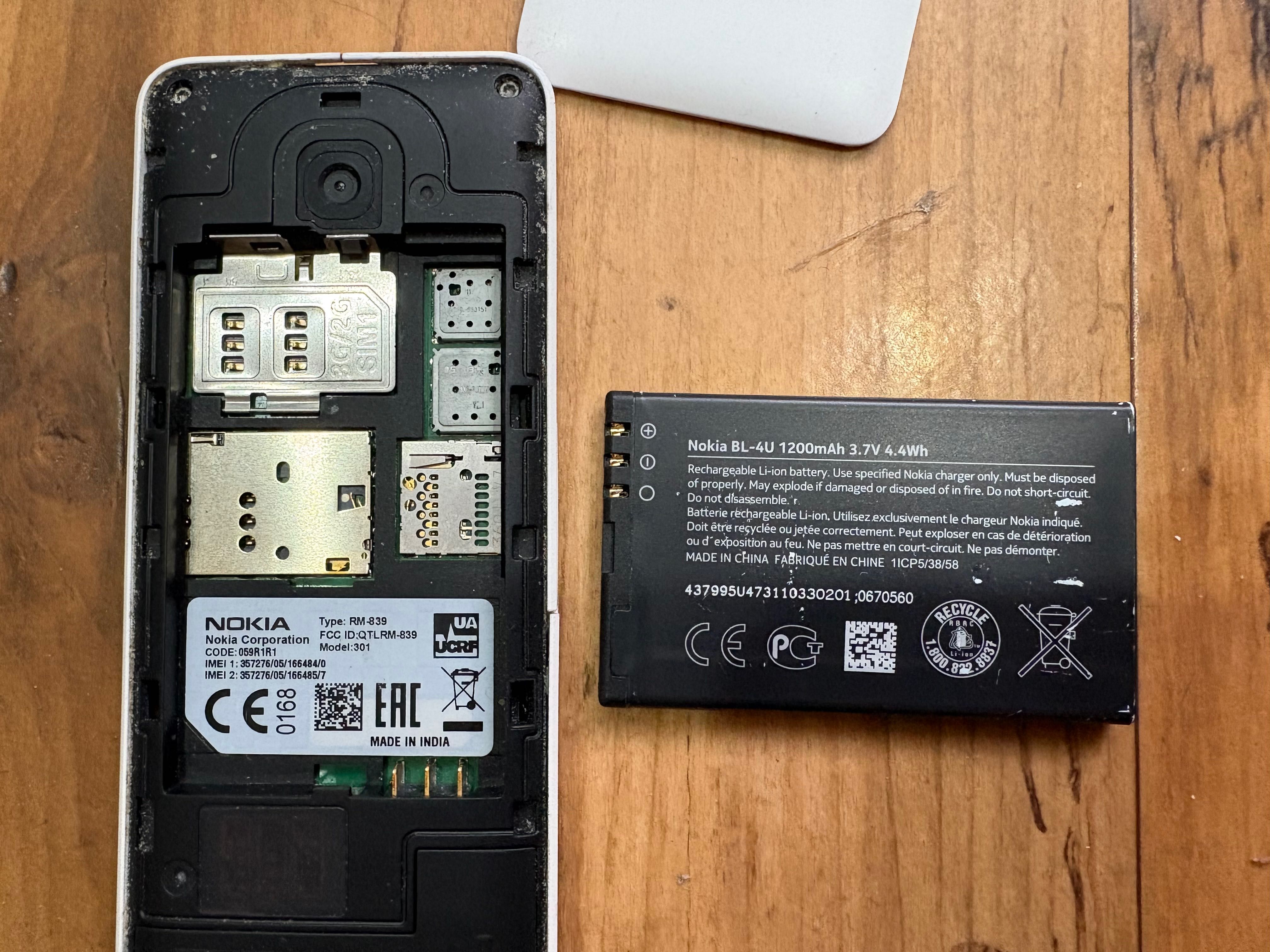 Nokia 301 dual sim на 2 сім-карти