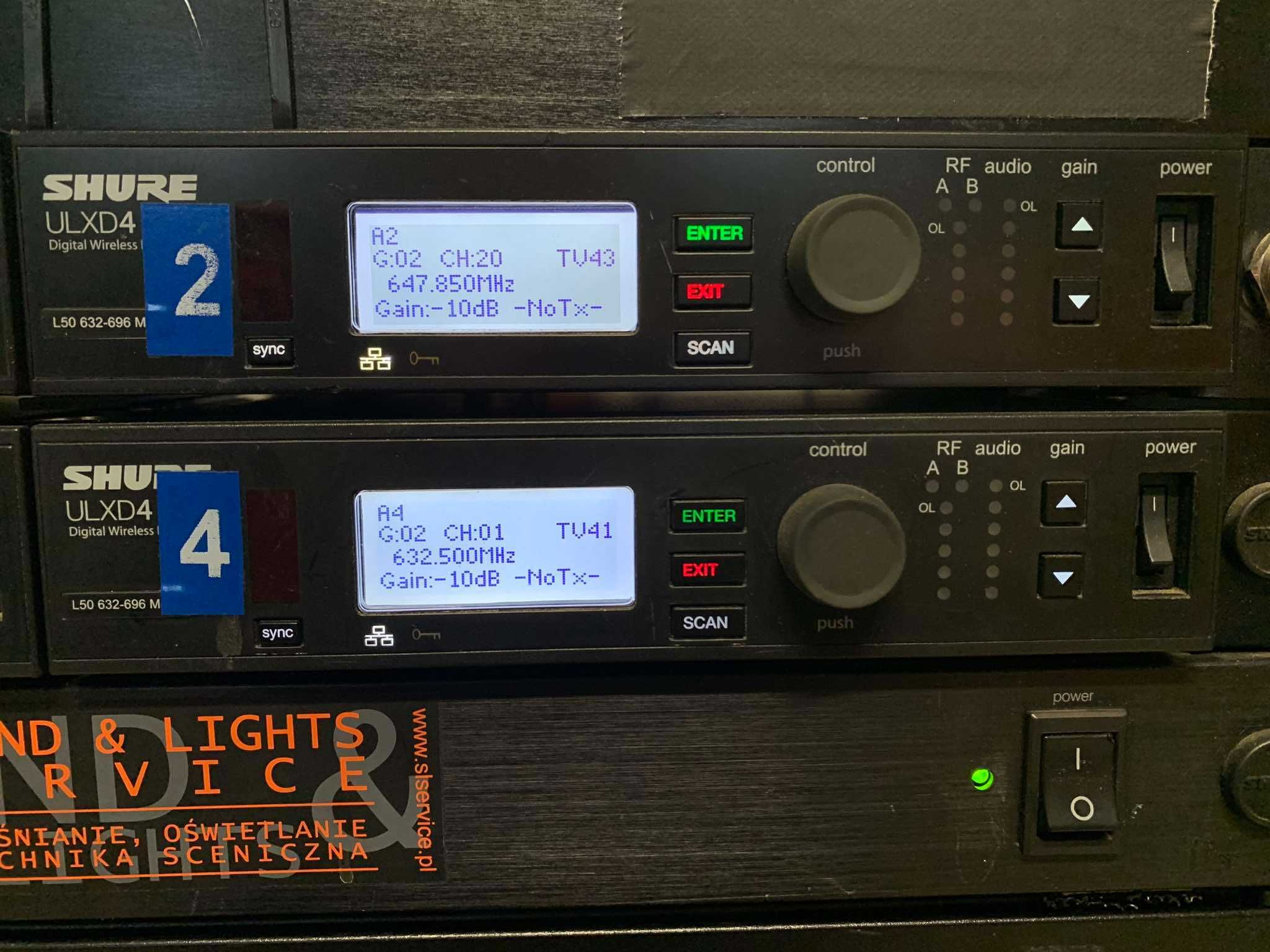 SHURE ULXD4 zestaw - w opisie co znajduje się w zestawie