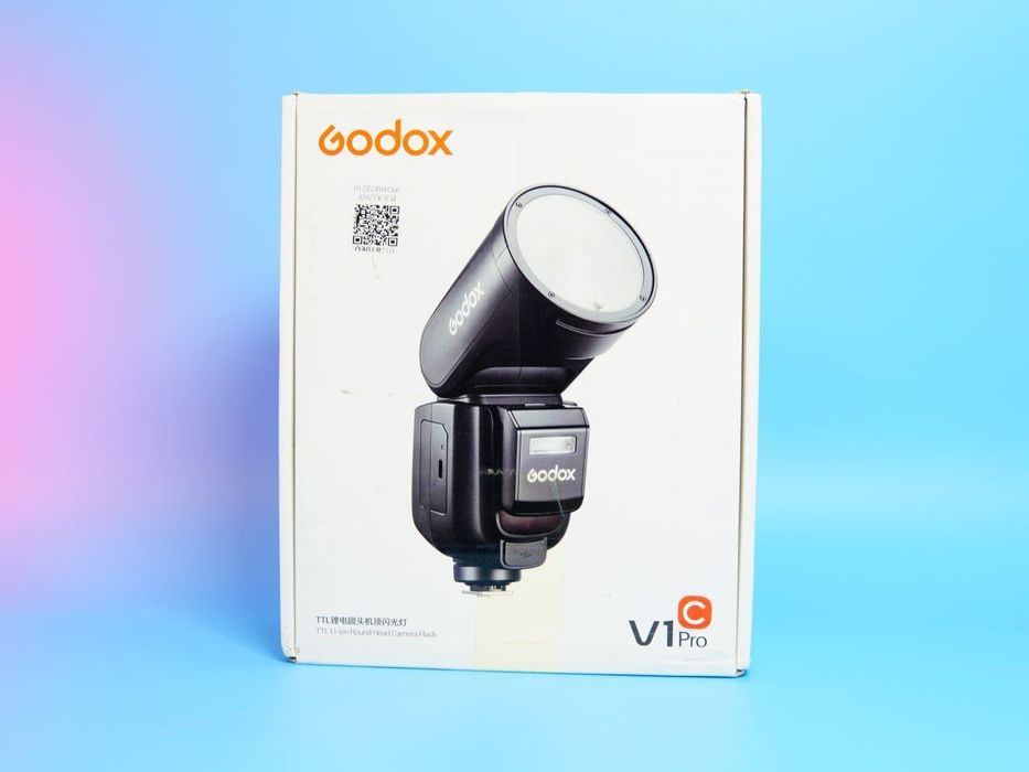 Мощная накамерная вспышка Godox V1Pro-C для Canon — идеально для студи