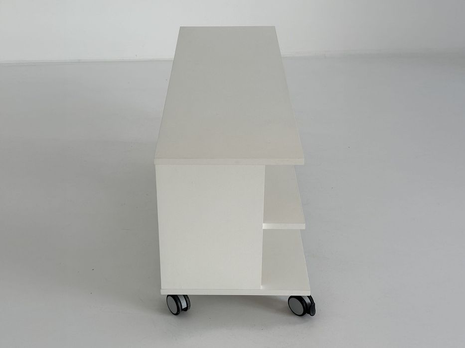 Szafka RTV IKEA, biała, na kółkach