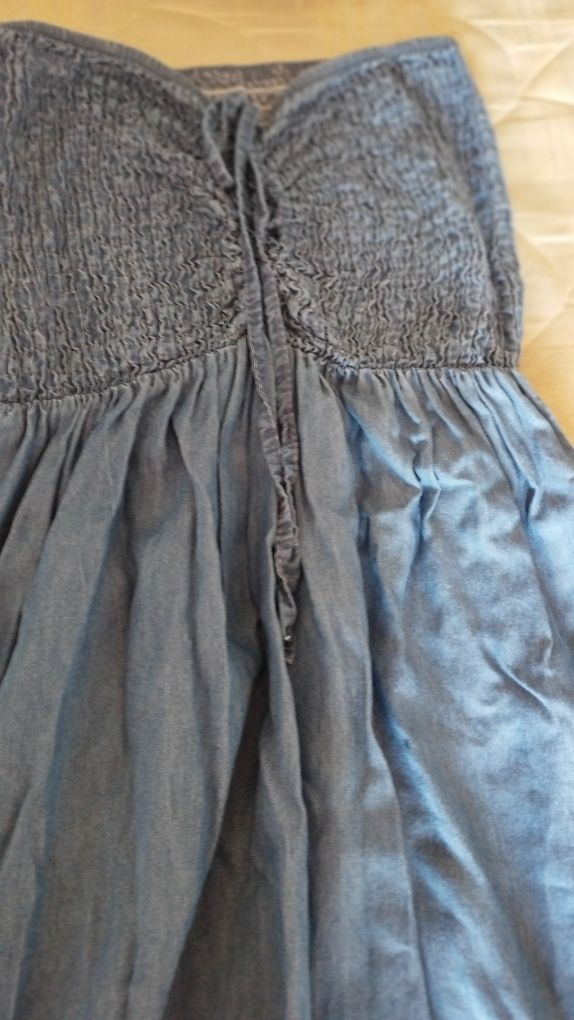 Vestido de ganga cai cai