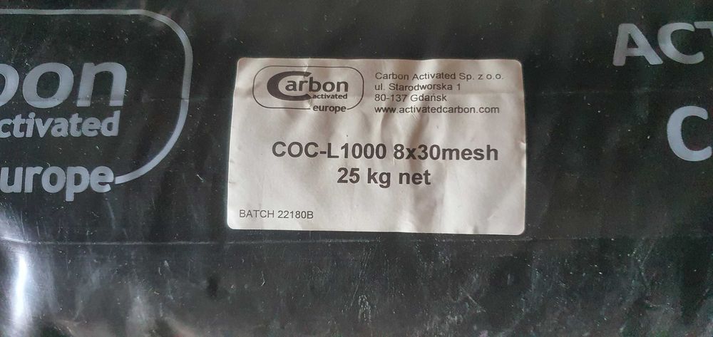 Węgiel Aktywny 100kg KOKOSOWY GRANULOWANY plus żwirek podsypkowy KOMPL