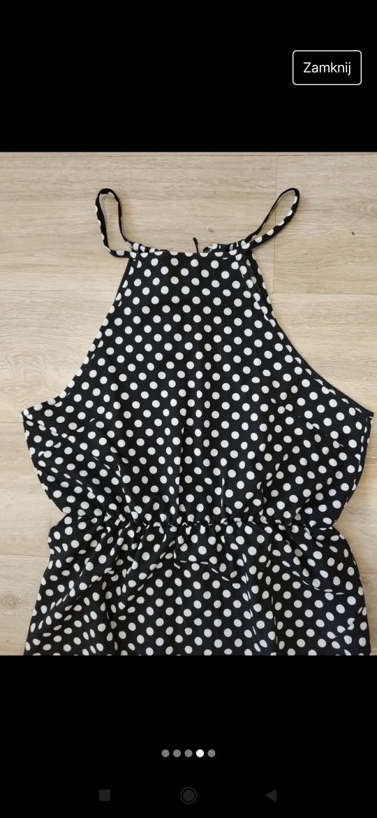 Sukienka asymetryczna w grochy L/XL Shein