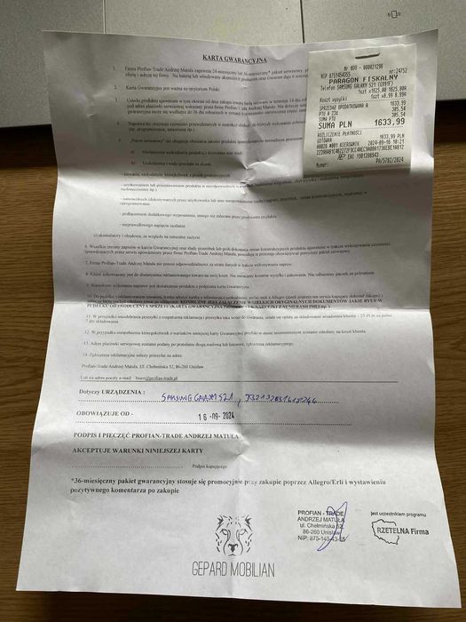 Samsung Galaxy S21  5G  - błąd kamery