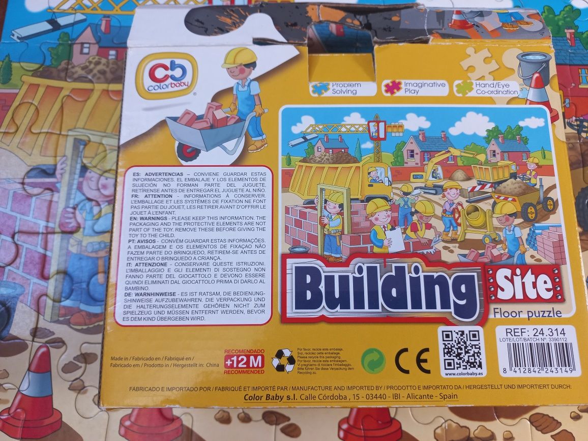 Puzzle My first Building Colorbaby 45 peças