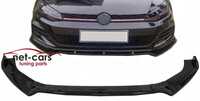 Spoiler dokładka zderzaka przód VW GOLF 7 7.5 GTI R Line czarny połysk