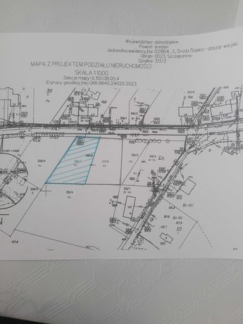 Działka budowlana Szczepanów/Środa Śl./1253m2/świetna lokalizacja