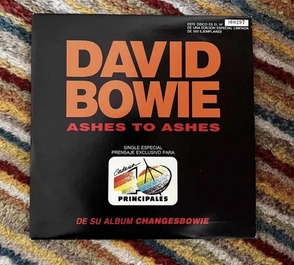David Bowie - Ashes to Ashes single promocional raro