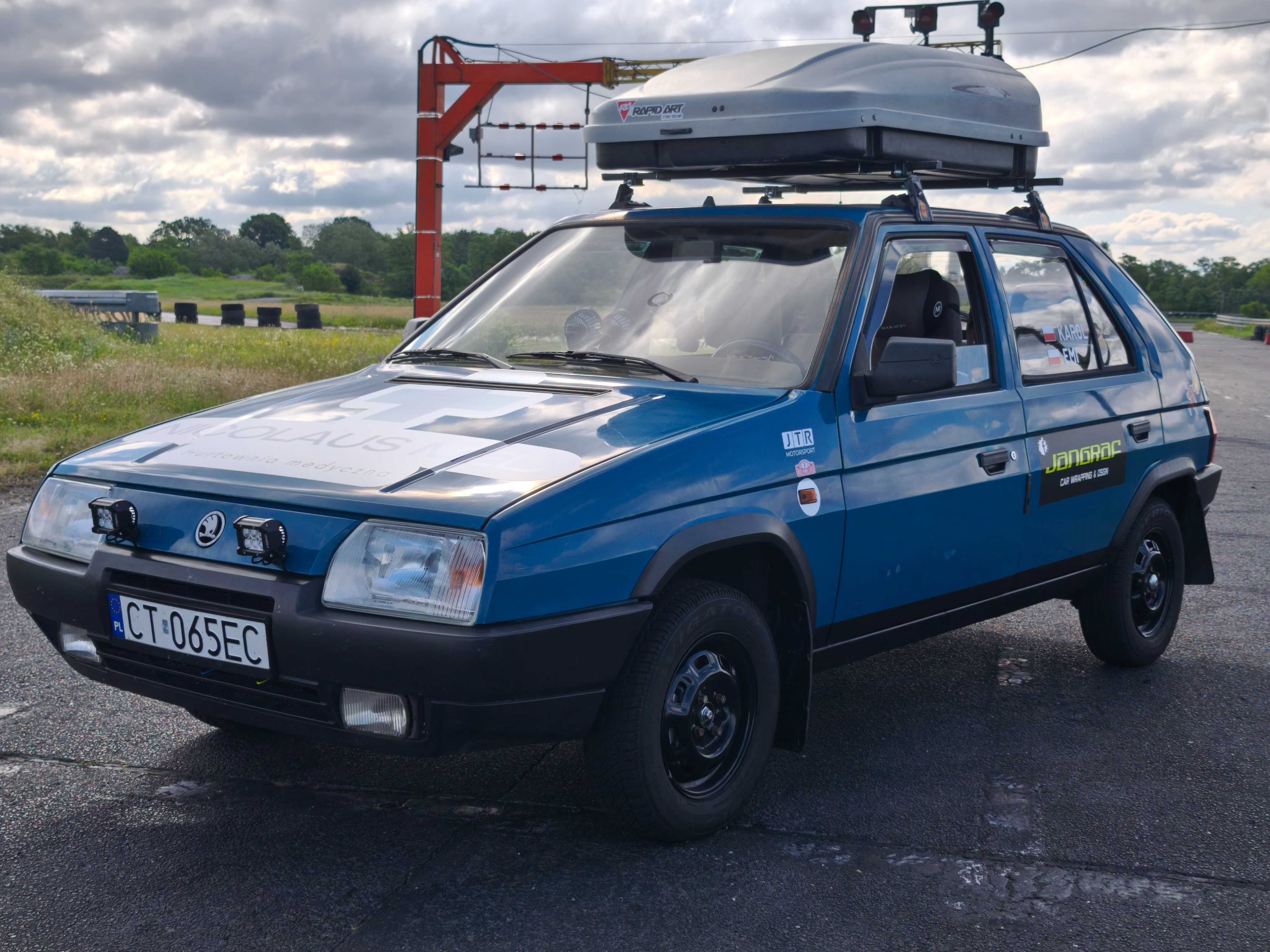 Skoda Favorit 135L LPG Rajd Złombol, Rajd Koguta