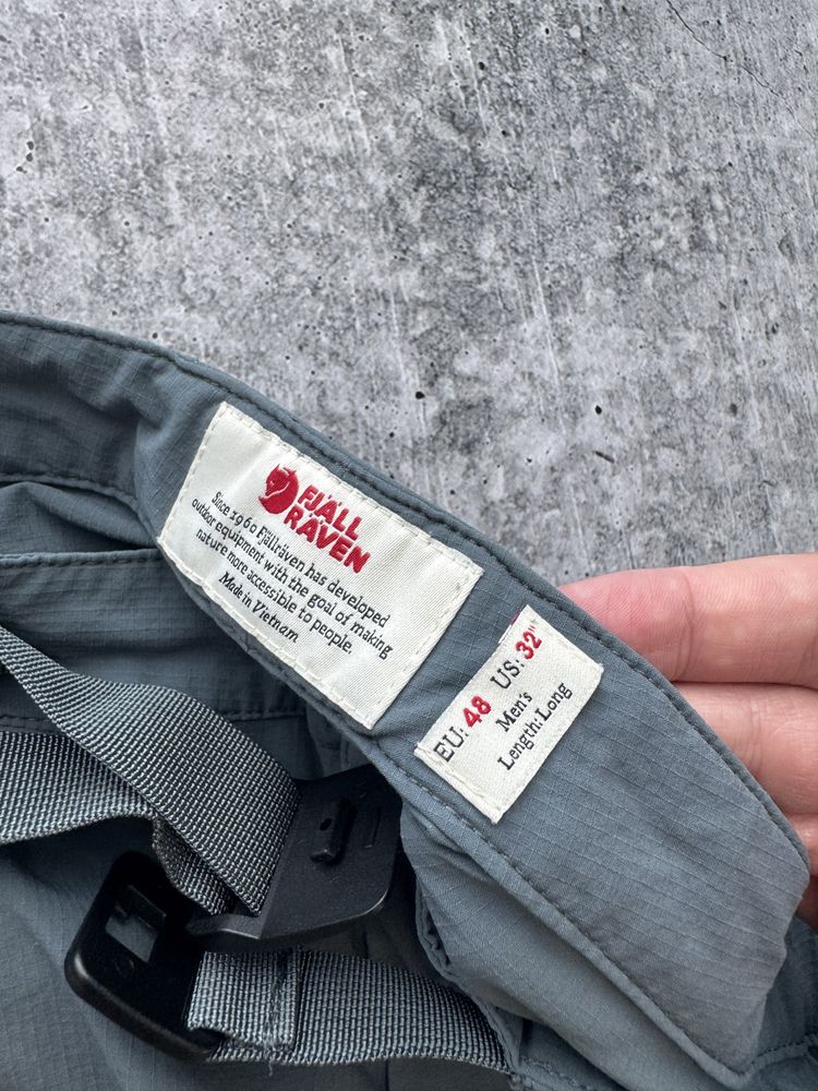 Трекинговые нейлоновые штаны Fjallraven лиса из новых коллекций + пояс