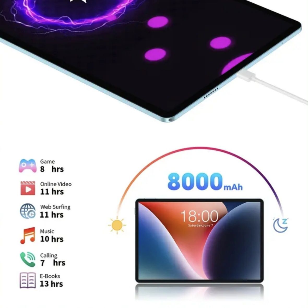 ТОП! Планшет Teclast P50 LTE 16(6+10)/128 Gb IPS 11" Нетбук Android 15