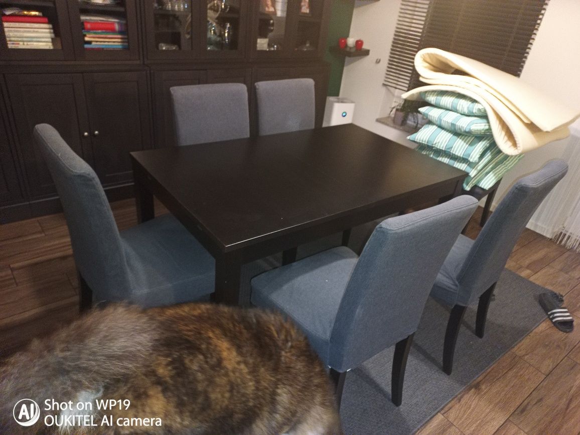 Ikea bjursta stół obiadowy rozkładany duży