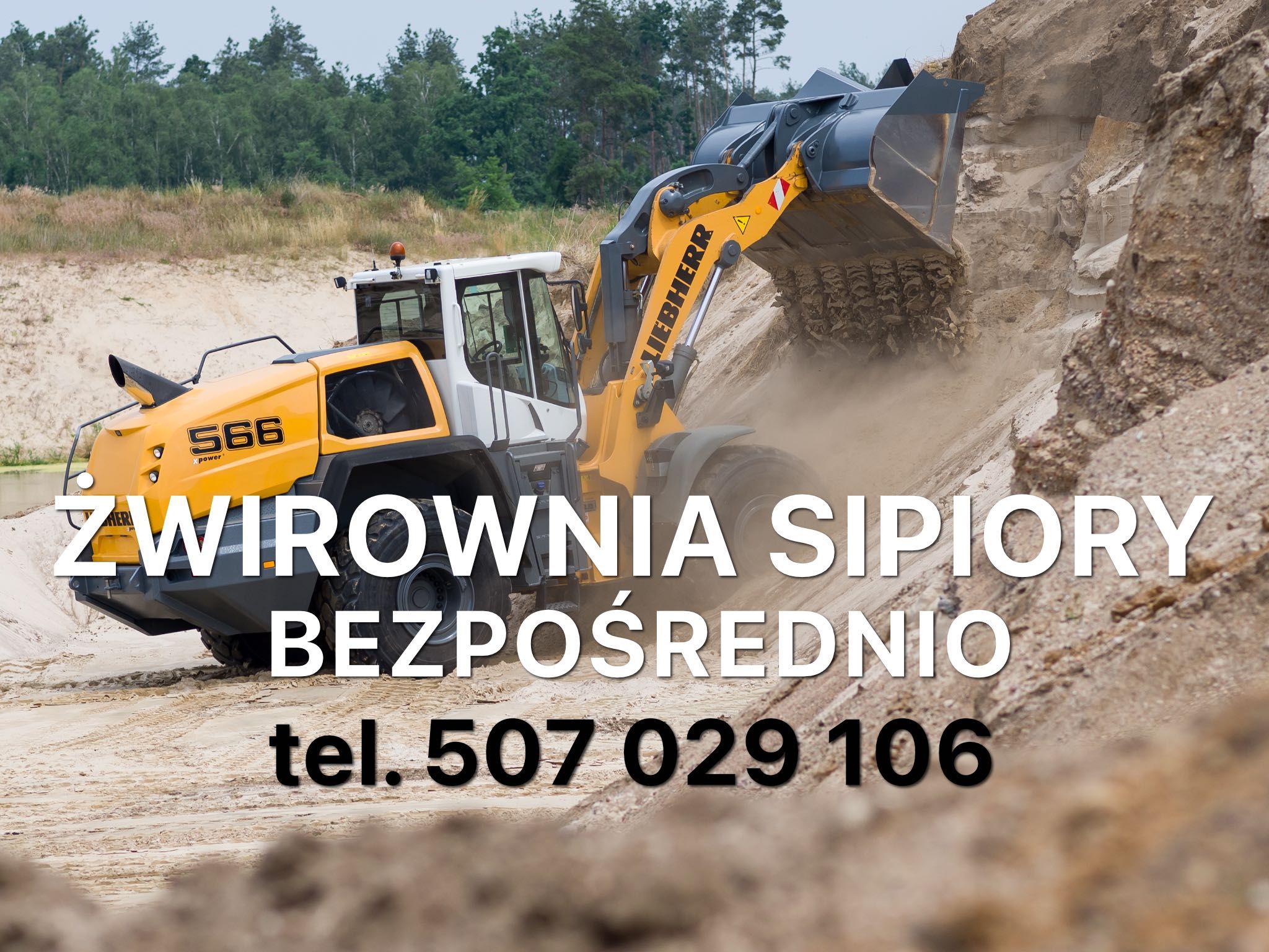 ŻWIR DO MUROWANIA, NA WYLEWKI BETONOWE Żwirownia Sipiory Bezpośrednio!